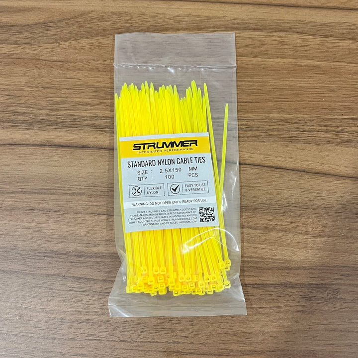 Strummer 2.5x150 Standard Nylon Cable Ties (100 Pcs/Pack)