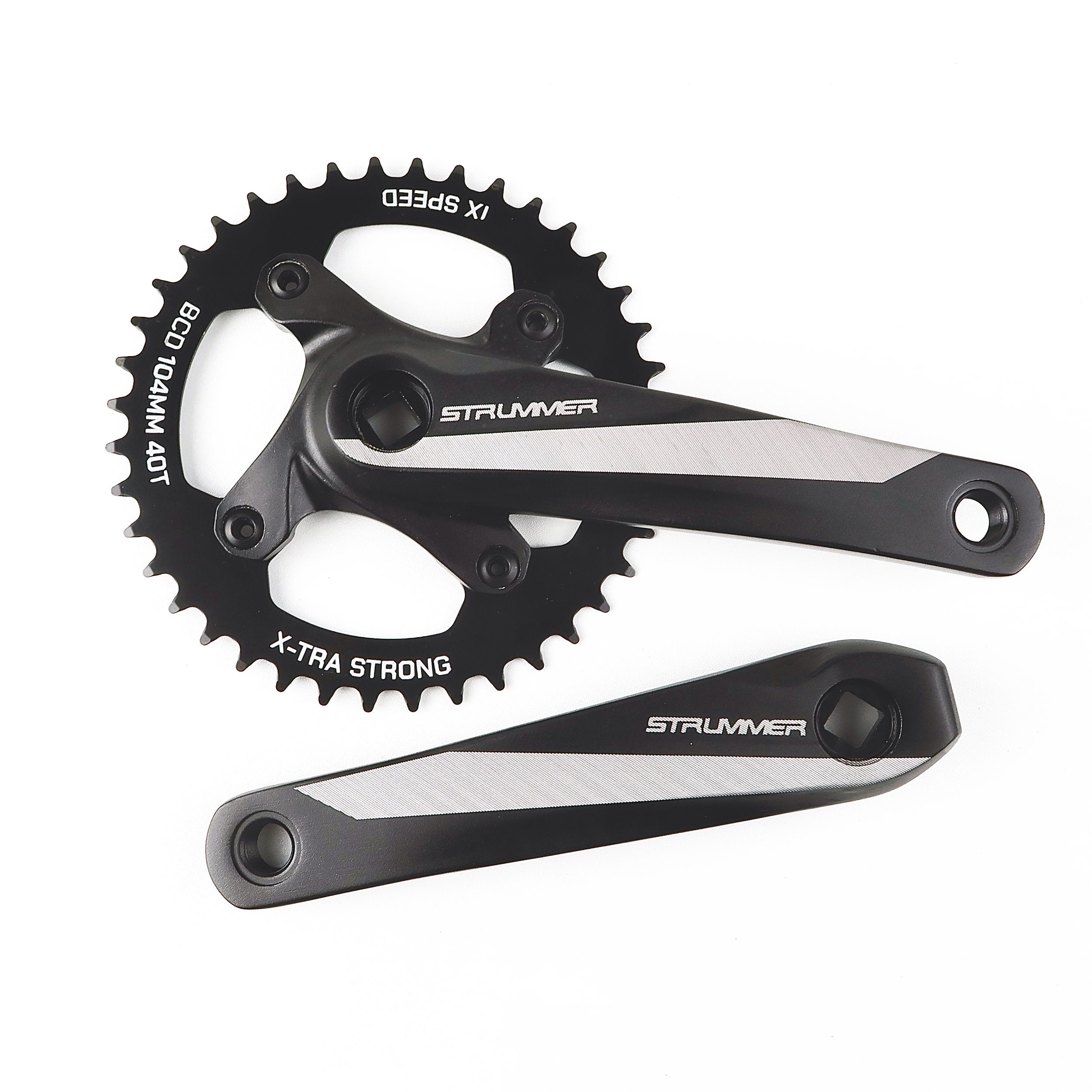 Strummer CW-7 Chainwheel with BCD-104 Steel Chainring