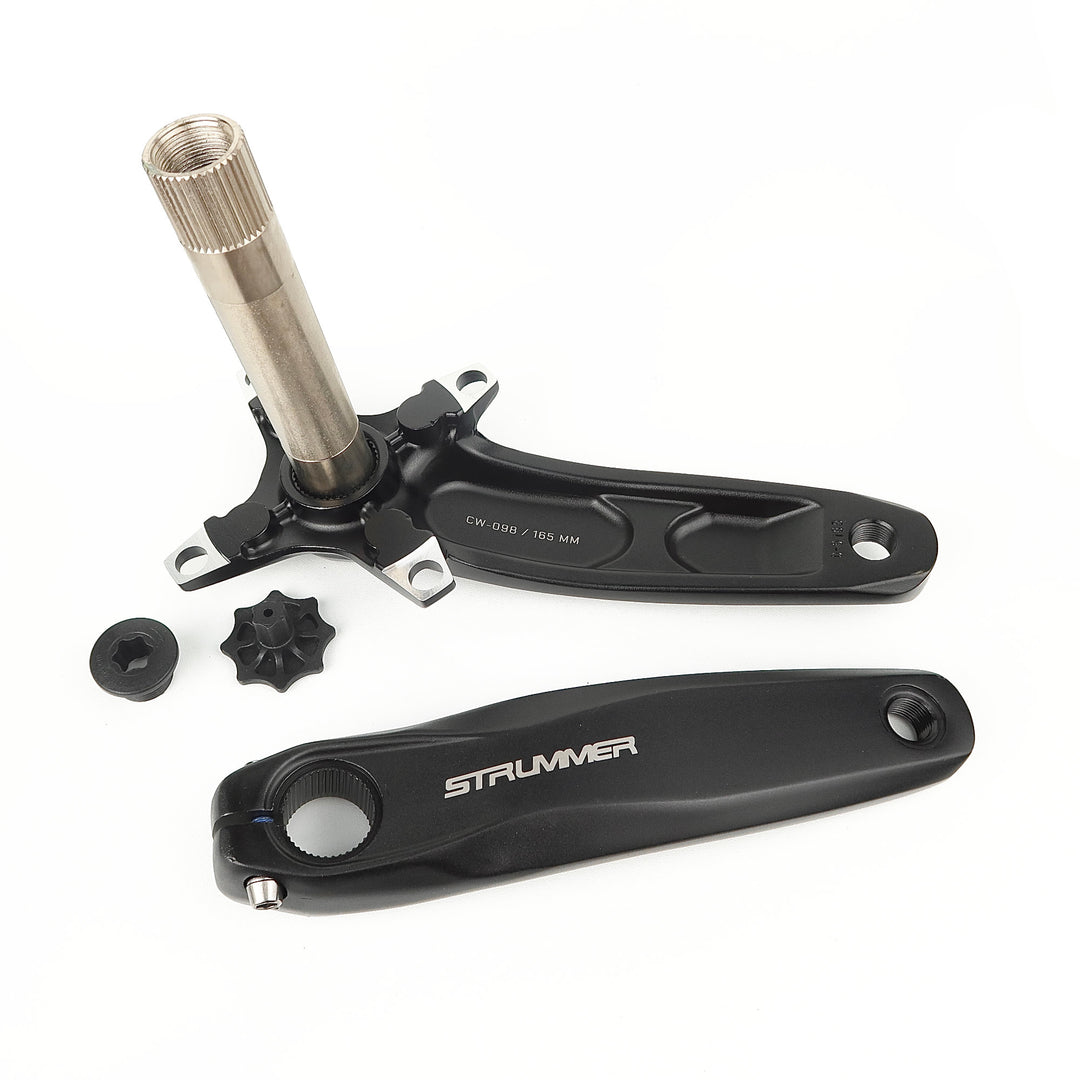 Strummer CW-098 CHAINWHEEL/CRANKSET, BCD-104, 120LX24 mm Spindle