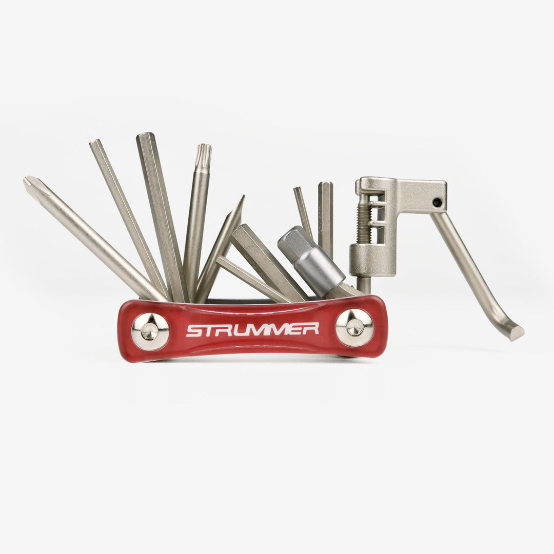 Strummer 11 trong 1 công cụ gấp (phẳng, hex, torx, pH, máy cắt chuỗi)