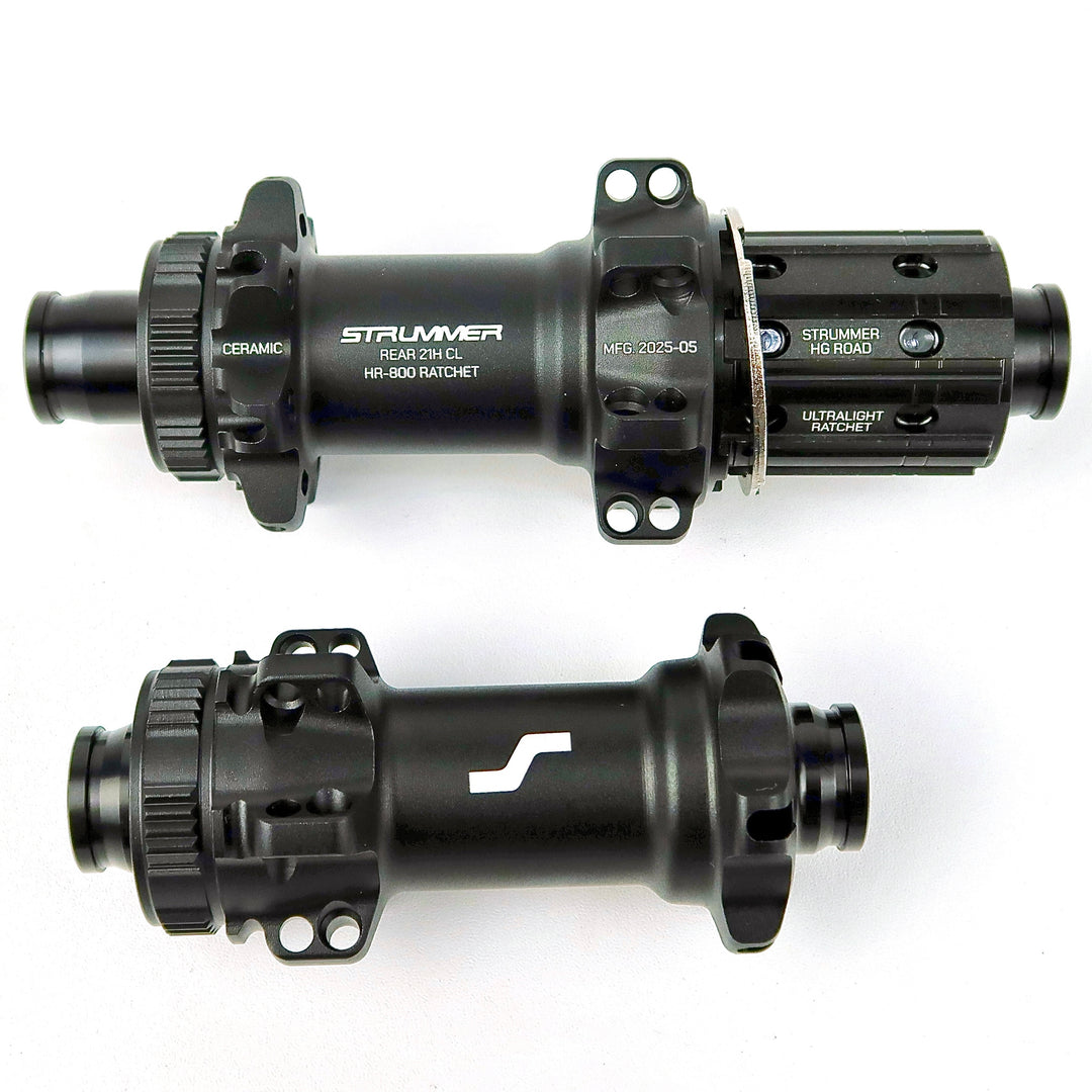 Strummer HR-800 Ratchet Centerlock Hub Set (Carbon Spoke Compatible)