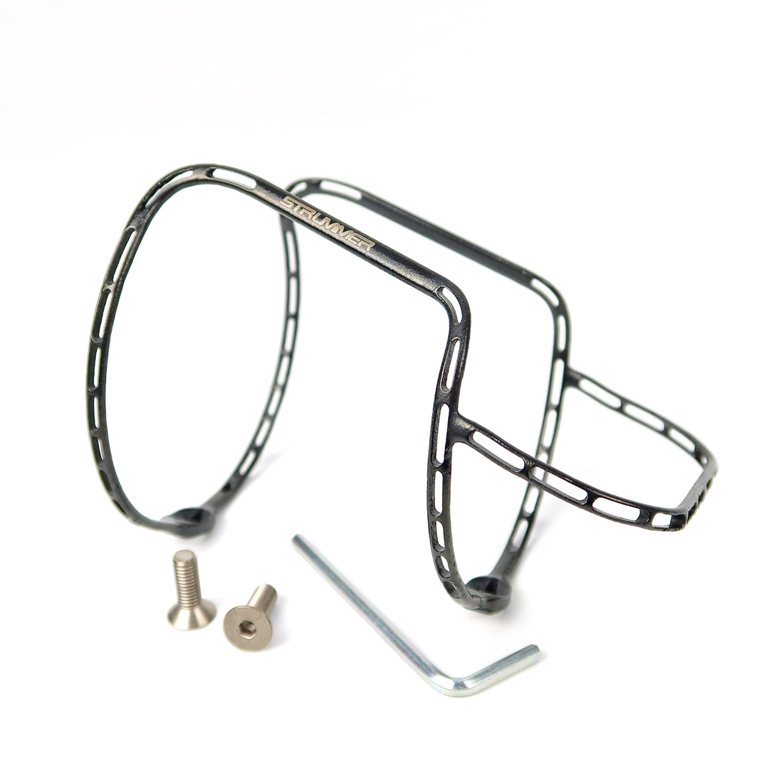 Strummer BC-3D-2 3D Printed Titanium Bottle Cage with Black Coating