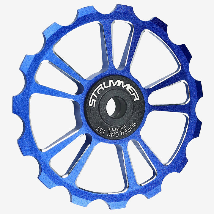 Strummer Super CNC Rear Derailleur Pulley Wheel (na may Itim na Ceramic Bearings)