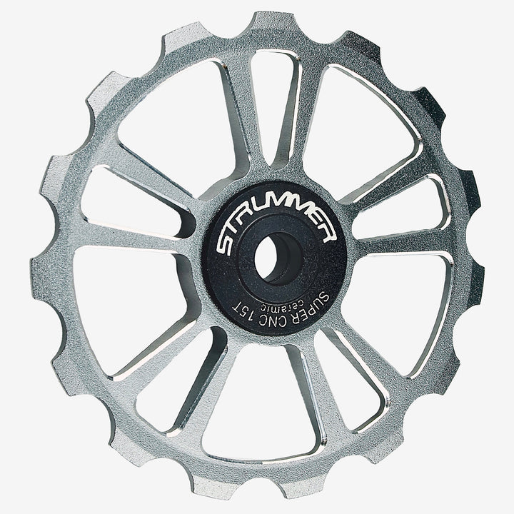 Strummer Super CNC Rear Derailleur Pulley Wheel (na may Itim na Ceramic Bearings)