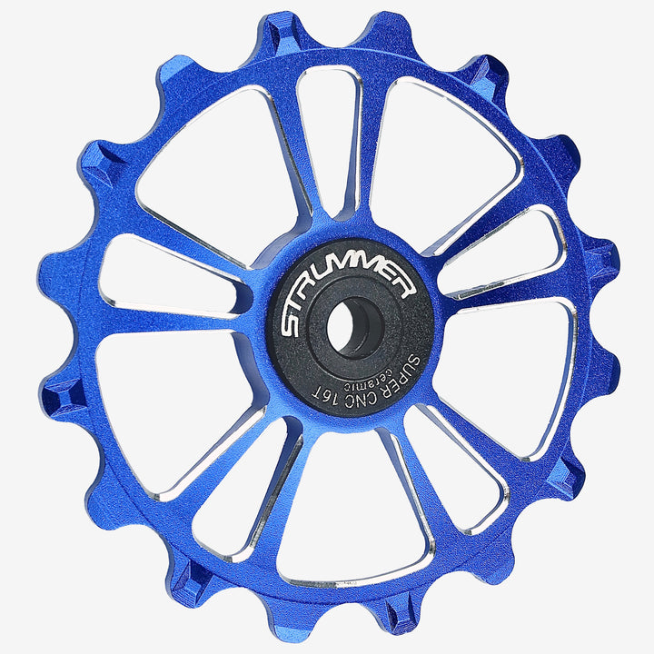 Strummer Super CNC Rear Derailleur Pulley Wheel (na may Itim na Ceramic Bearings)