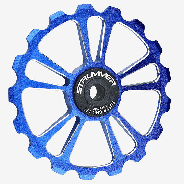 Strummer Super CNC Rear Derailleur Pulley Wheel (na may Itim na Ceramic Bearings)