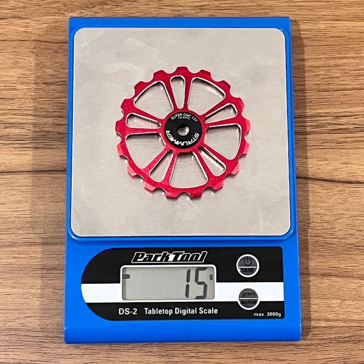 Strummer Super CNC Rear Derailleur Pulley Wheel (na may Itim na Ceramic Bearings)