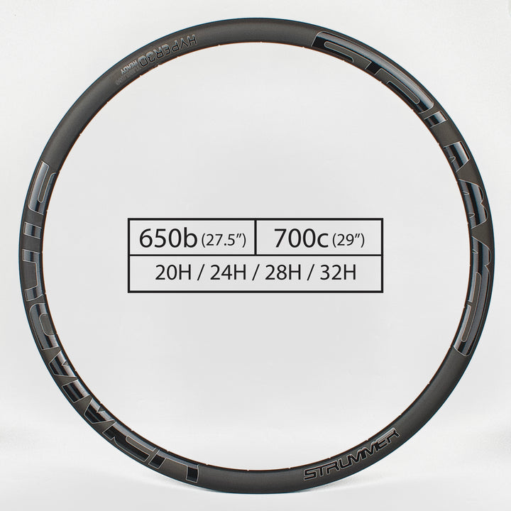 Strummer Hyper30 Disc Brake Alloy Road Bike Rim (650B/700C, 20H/24H/28H/32H)