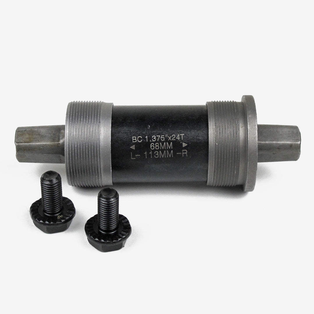 OXO BB-04 Square Bottom Bracket 113MM 68MM BC 1.375"x24T Black