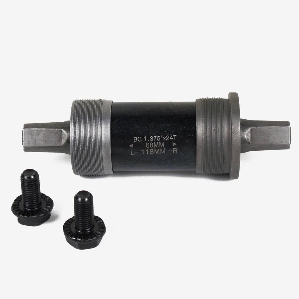 OXO BB-04 Square Bottom Bracket 118MM 68MM BC 1.375"x24T Black