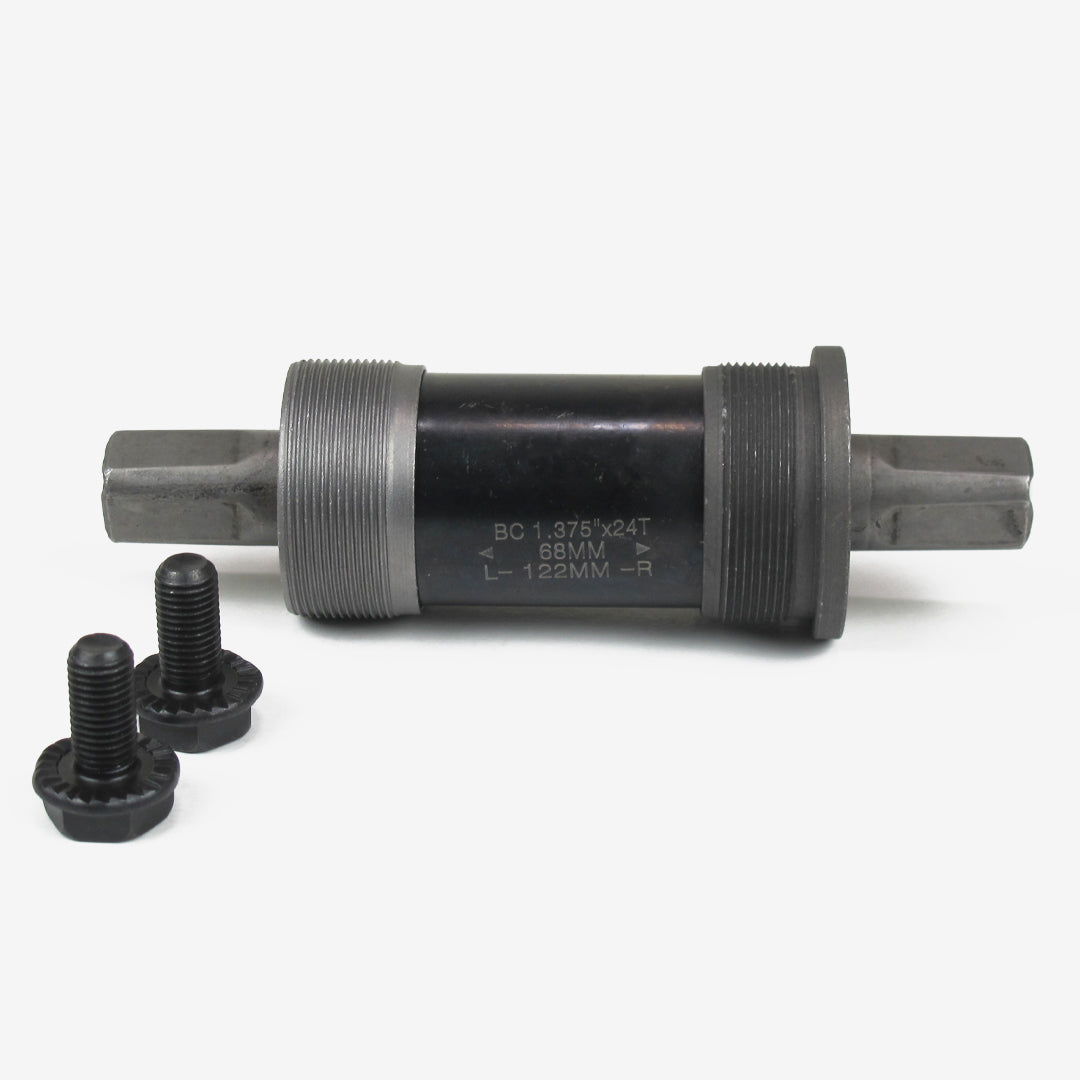 OXO BB-04 Square Bottom Bracket 122MM 68MM BC 1.375"x24T Black