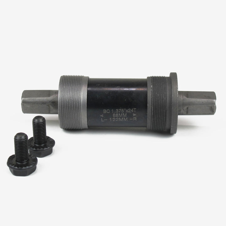 OXO BB-04 Square Bottom Bracket 122MM 68MM BC 1.375"x24T Black