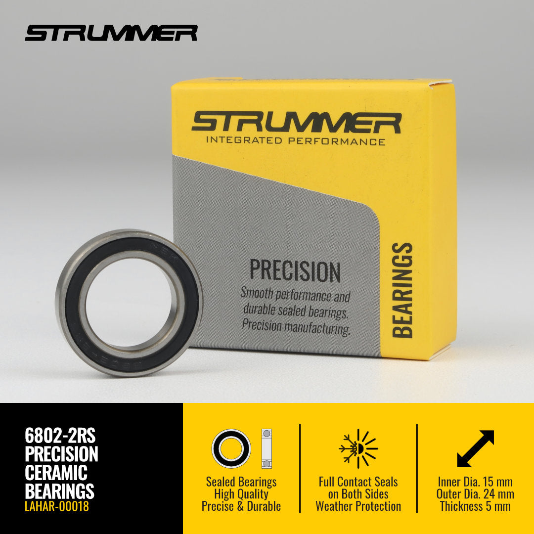 Strummer 6802-2Rs Vòng bi niêm phong (Hybrid gốm)