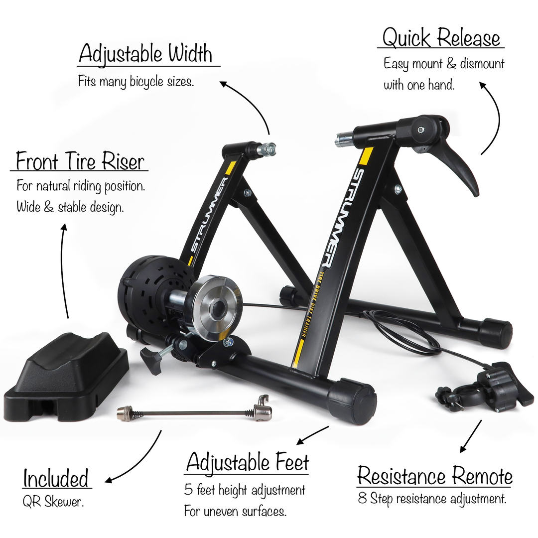 Máy tập xe đạp trong nhà kháng từ Strummer BT-9 có điều khiển từ xa (26"-29", 700c)