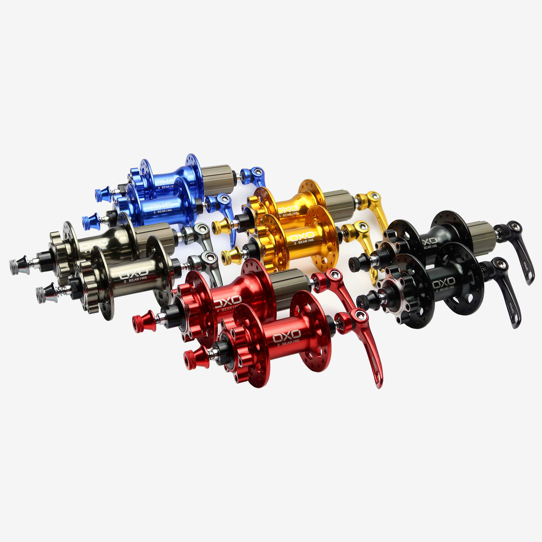 OXO HB-818 Bicycle Hub Set Black Red GOld Titan Blue