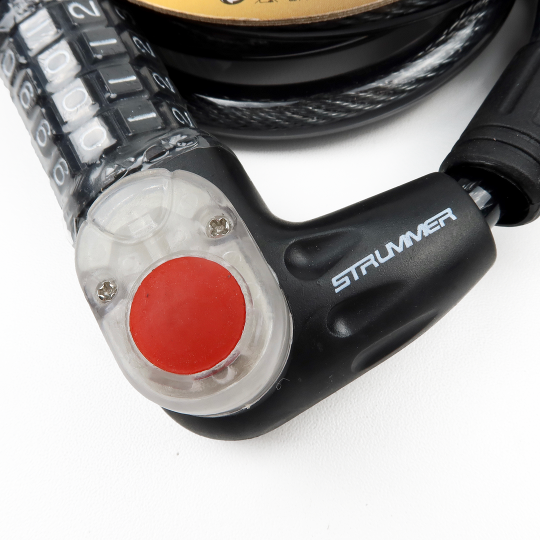 Strummer Spiral Lock With Light