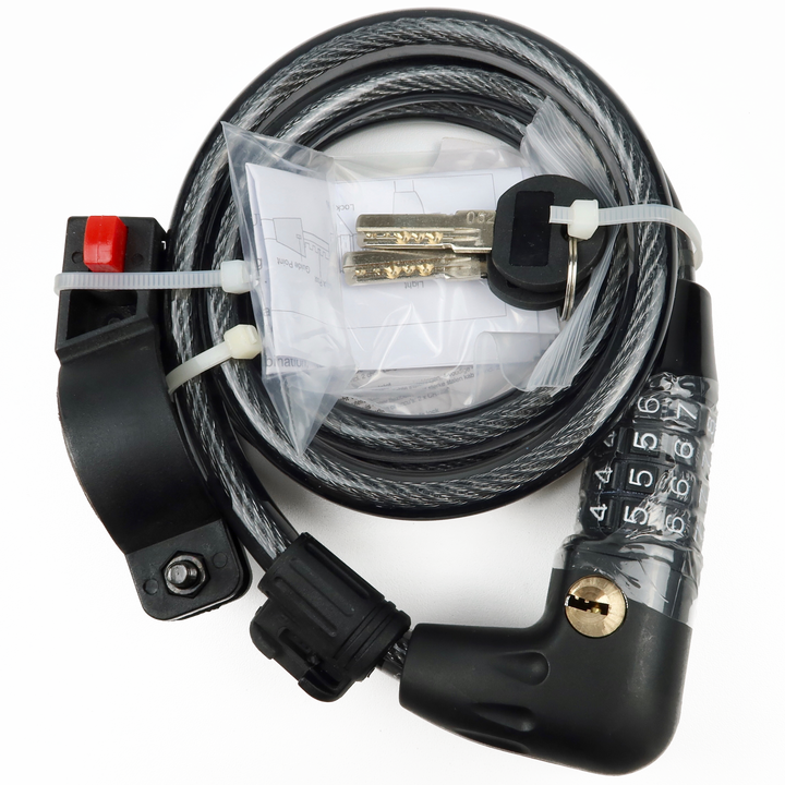 Strummer Spiral Lock With Light