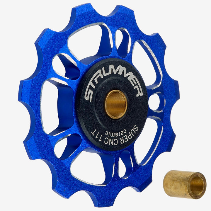 Strummer Super CNC Rear Derailleur Pulley Wheel (na may Itim na Ceramic Bearings)