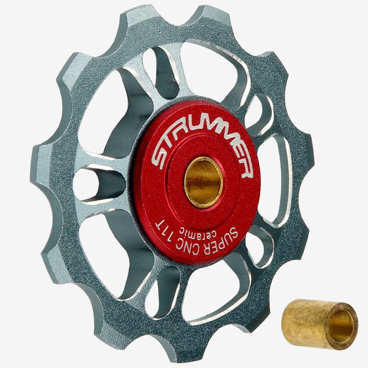 Strummer Super CNC Rear Derailleur Pulley Wheel (na may Itim na Ceramic Bearings)