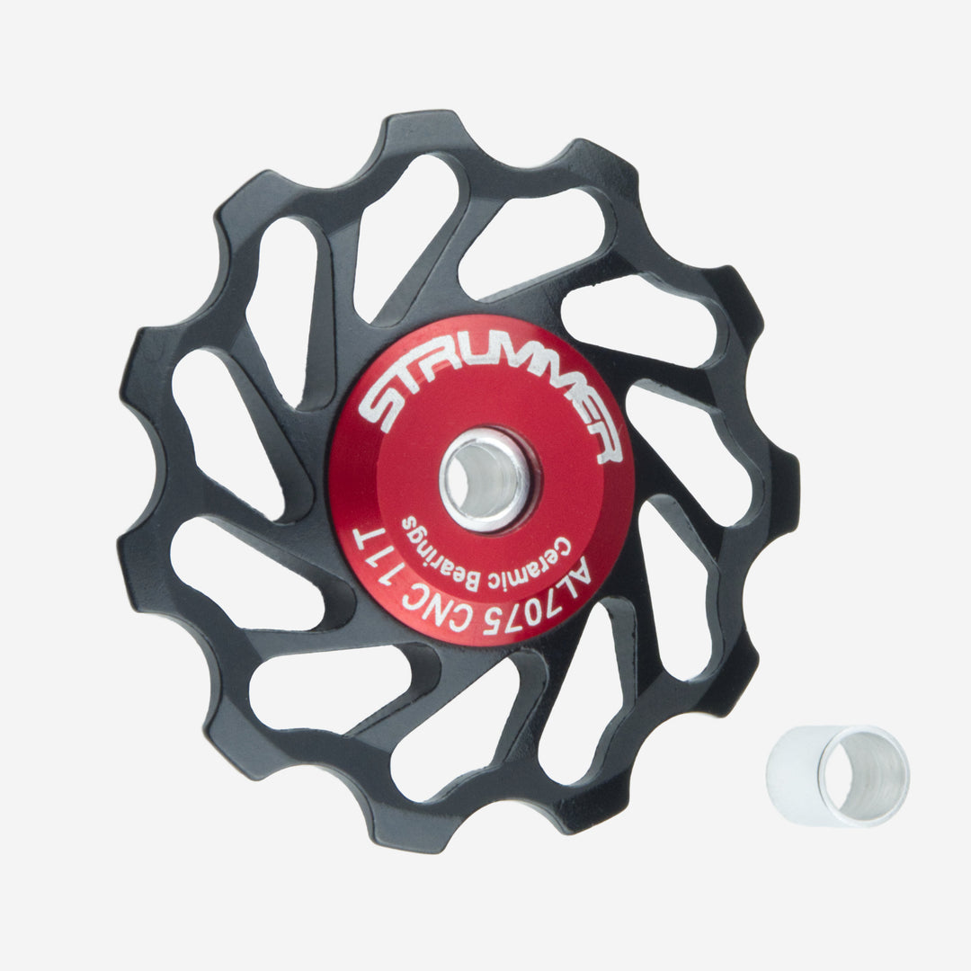 Strummer ด้านหลัง Derailleur Pulley Wheel (เซรามิกสีขาว)