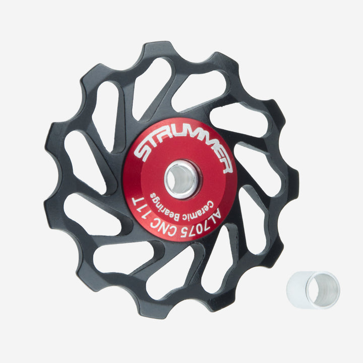 Strummer ด้านหลัง Derailleur Pulley Wheel (เซรามิกสีขาว)