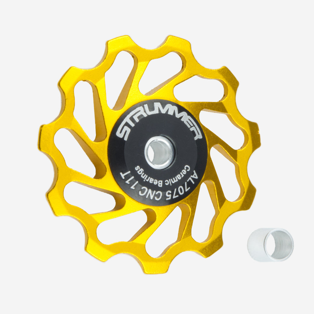 Strummer ด้านหลัง Derailleur Pulley Wheel (เซรามิกสีขาว)