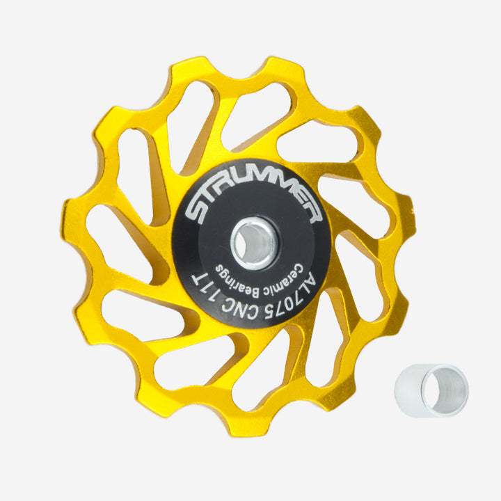 Strummer ด้านหลัง Derailleur Pulley Wheel (เซรามิกสีขาว)