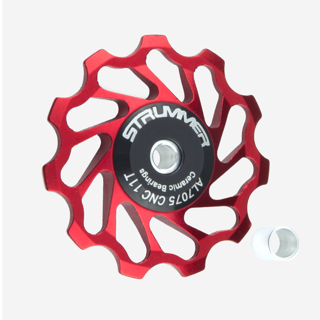 Strummer ด้านหลัง Derailleur Pulley Wheel (เซรามิกสีขาว)