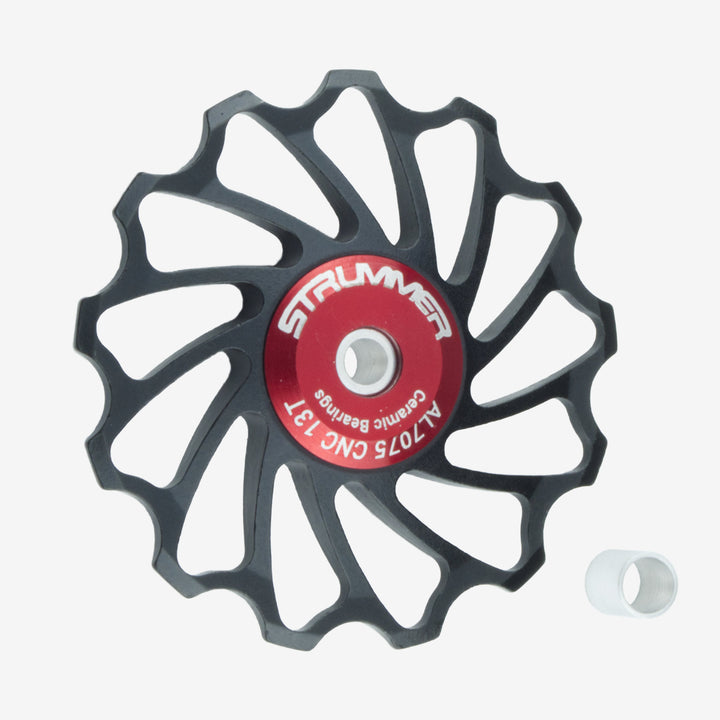 Strummer ด้านหลัง Derailleur Pulley Wheel (เซรามิกสีขาว)