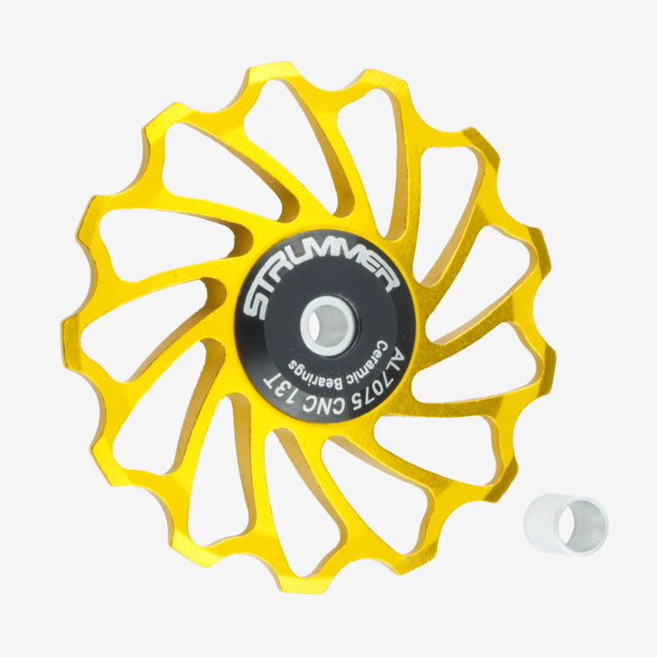 Strummer ด้านหลัง Derailleur Pulley Wheel (เซรามิกสีขาว)