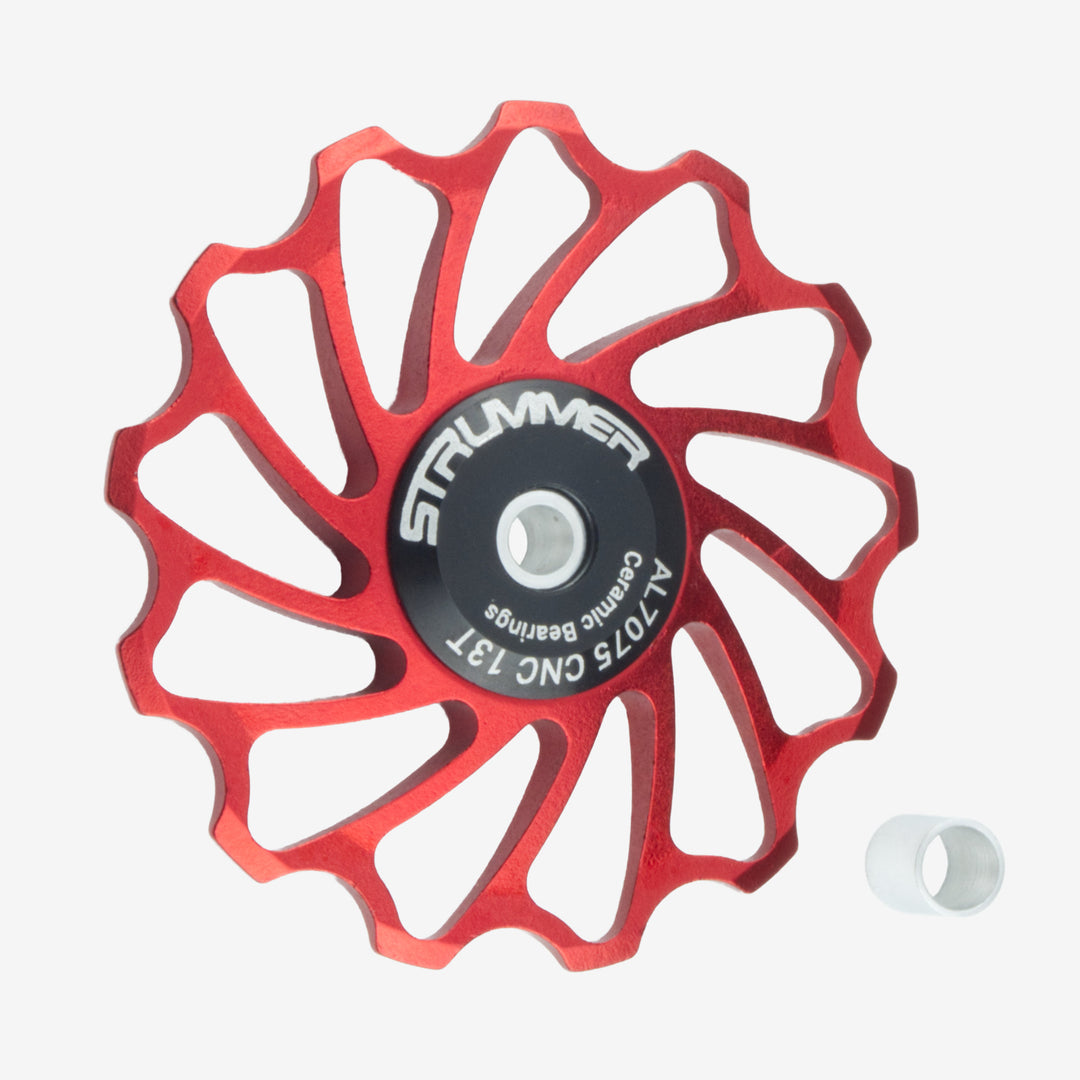 Strummer ด้านหลัง Derailleur Pulley Wheel (เซรามิกสีขาว)