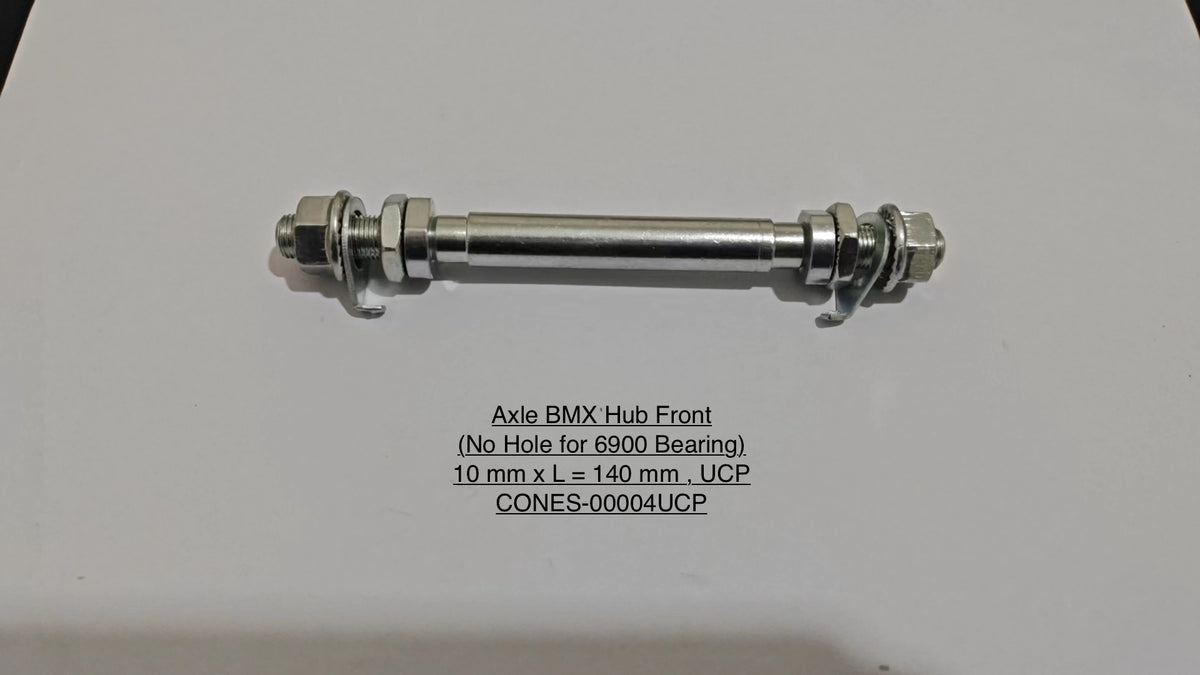 Trục moay-ơ BMX/MTB trước và sau (không lỗ, vòng bi 600/6000/6900)