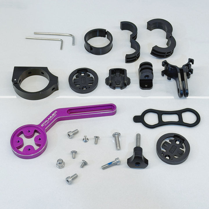 Strummer CM-3ADJ Adjustable Bike Computer Holder (Clamp On Barfly)