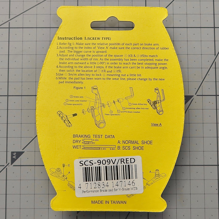 Brake Shoe SCS 909V for MTB