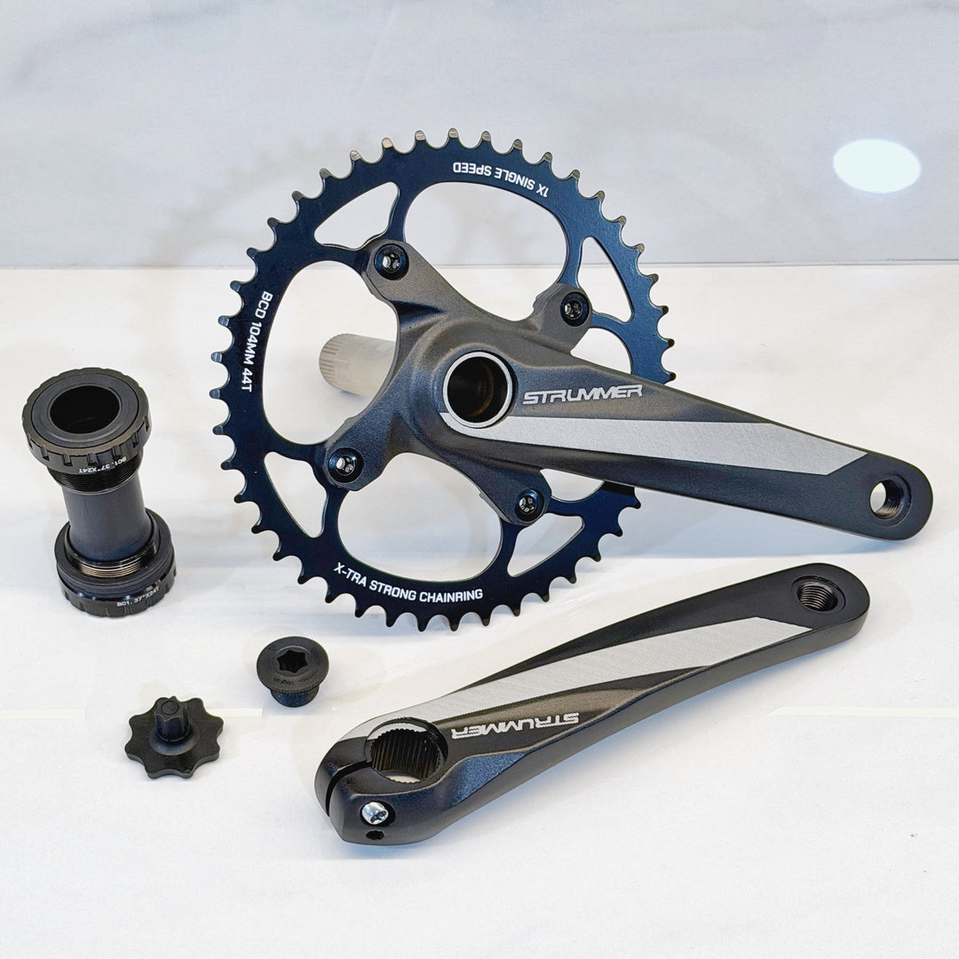 Chainwheel Strummer CW-H9 with BB (Crank Alloy, Chainring Steel)