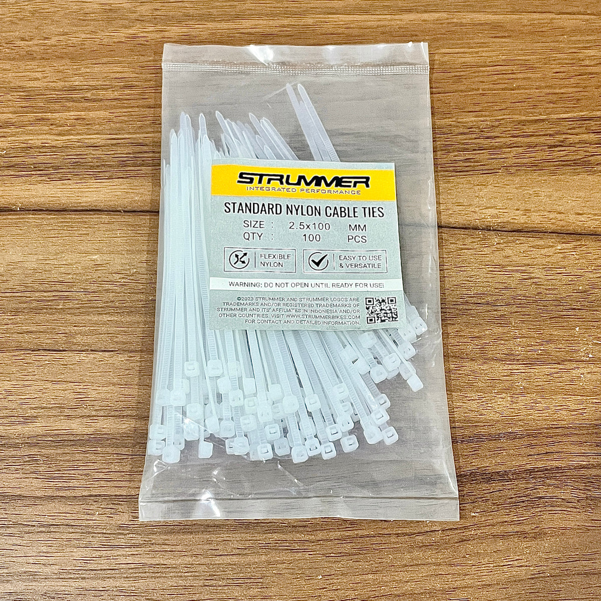 เคเบิลไท Strummer 2.5x100 ไนลอนมาตรฐาน (100 ชิ้น/แพ็ก)
