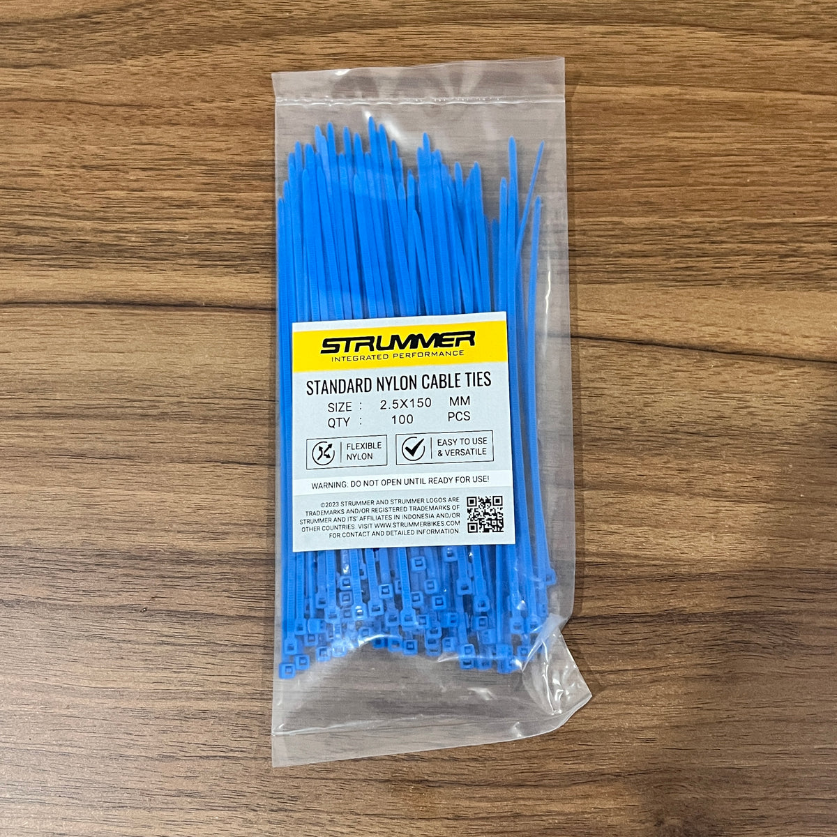 Cable Tie Strummer 2.5x150 Standard Nylon (100 Pcs/Pack)