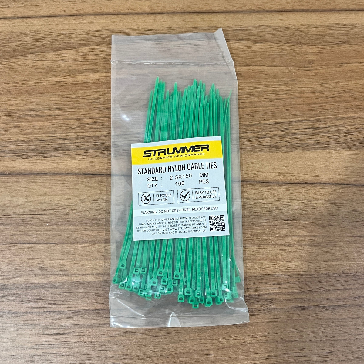 Cable Tie Strummer 2.5x150 Standard Nylon (100 Pcs/Pack)