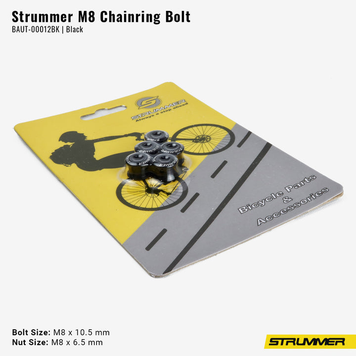 Bolt for Chainring Strummer M8×6.5/M8×10.5 (Alloy, 5 Pcs/Pack)