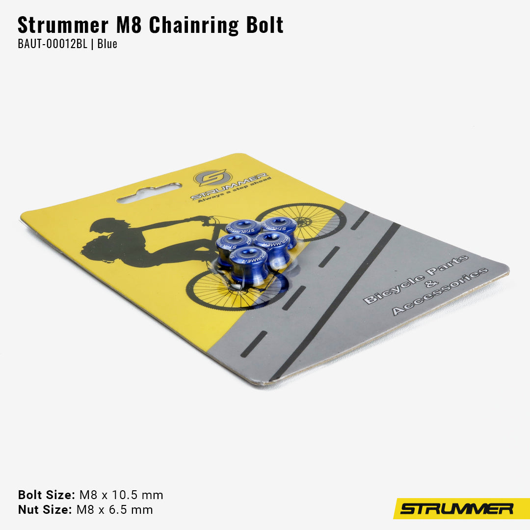 Bolt for Chainring Strummer M8×6.5/M8×10.5 (Alloy, 5 Pcs/Pack)