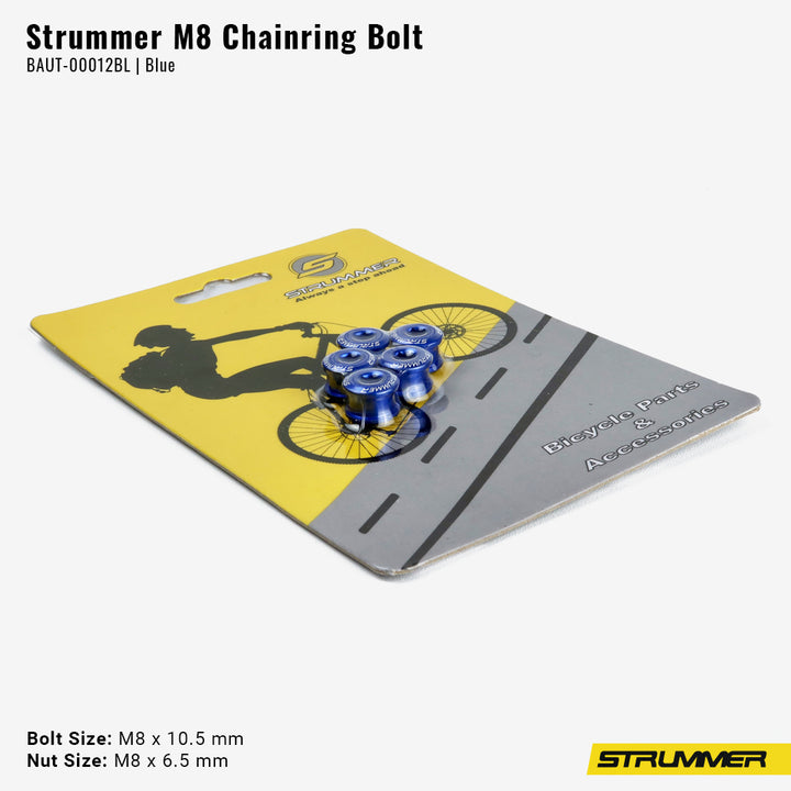 Bolt for Chainring Strummer M8×6.5/M8×10.5 (Alloy, 5 Pcs/Pack)