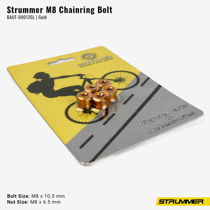 Bolt for Chainring Strummer M8×6.5/M8×10.5 (Alloy, 5 Pcs/Pack)