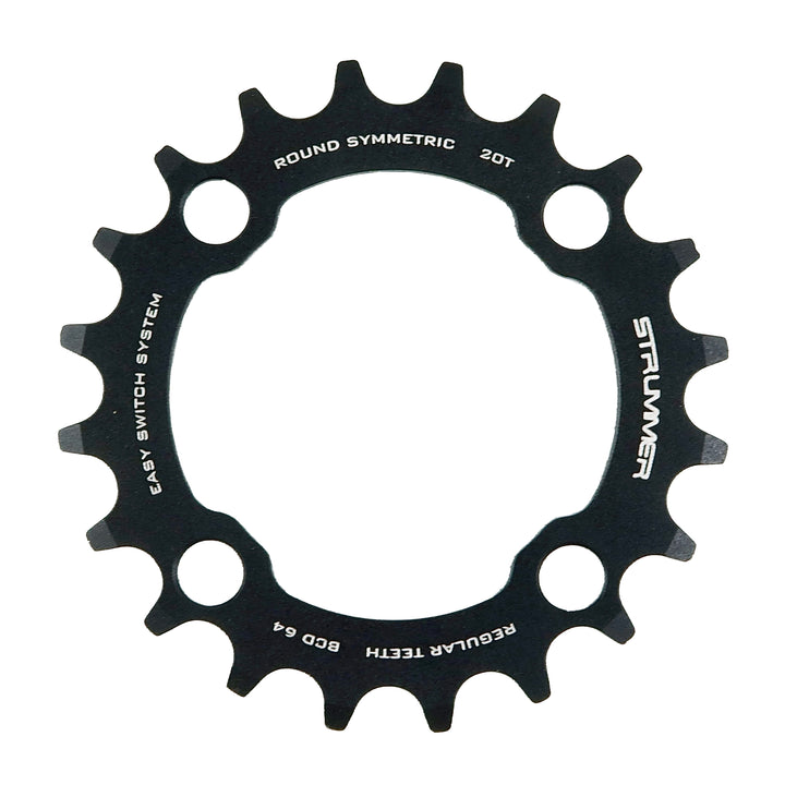 Strummer BCD-64 aluminyo alloy chainring para sa multi-speed