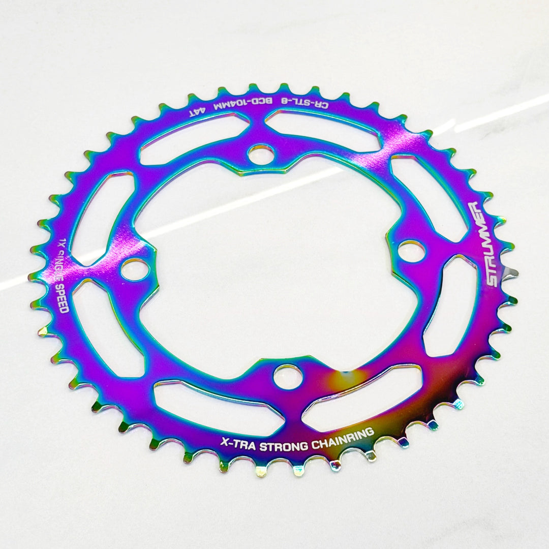 Chainring Strummer CR-STL-8, Çelik, BCD-104, 44T