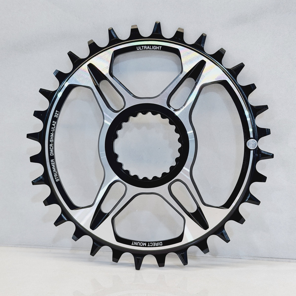 Cincin rantai Strummer DMCR-SHM-ULA1 Ultralight AL-7075 (Direct Mount yang Serasi dengan Shimano)