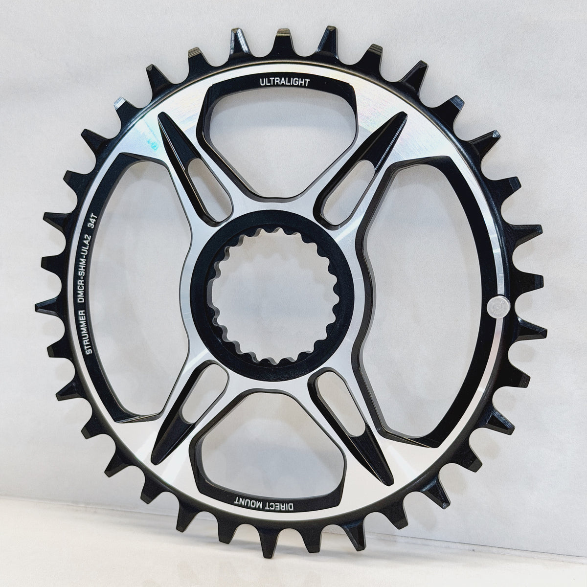 Cincin rantai Strummer DMCR-SHM-ULA1 Ultralight AL-7075 (Direct Mount yang Serasi dengan Shimano)
