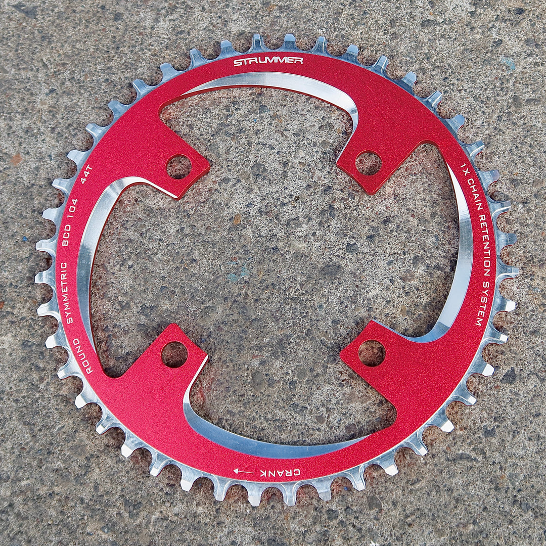 Strummer CNC aluminyo alloy makitid-malawak na chainrings