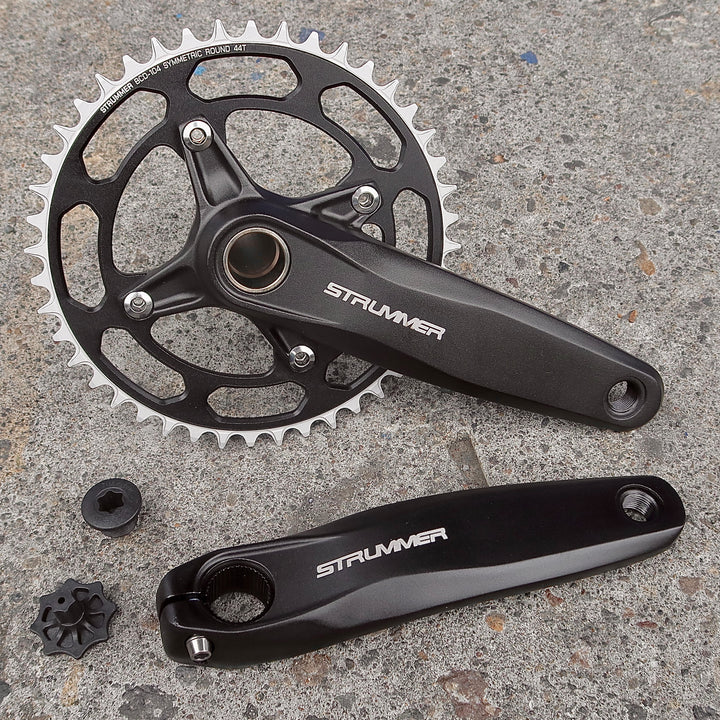 Strummer CW-098 chainwheel/crankset, BCD-104, 120lx24 mm แกนหมุน