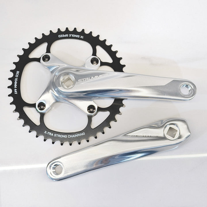 Strummer CW-7 Chainwheel na may BCD-104 Steel Chainring (Square Taper Crankset)