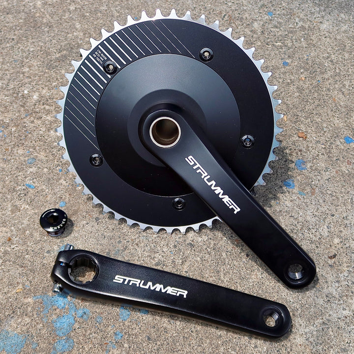 Strummer CW-900 Series Aero Aluminum Chainwheel สำหรับเกียร์คงที่ความเร็วเดียว (fixie)